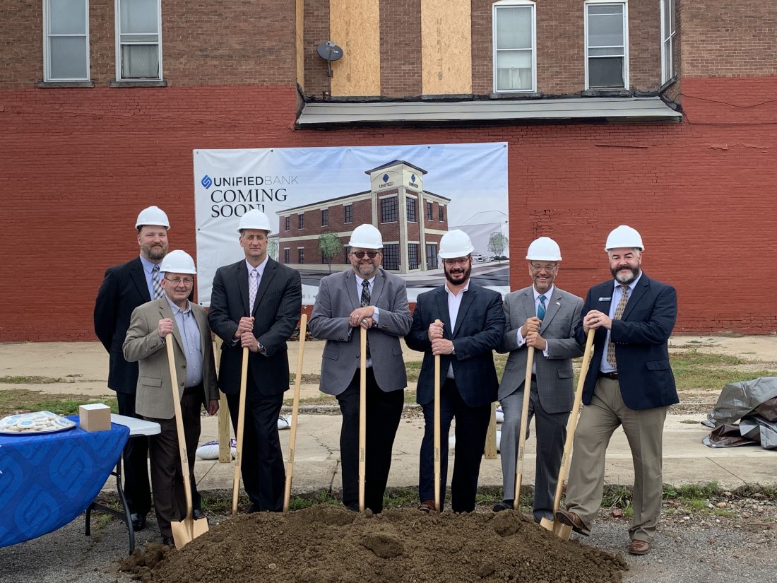 Unified Bank Breaks Ground in Moundsville > News City of Moundsville