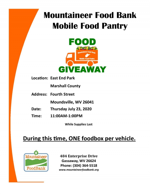 Photo for Marshall County Family Resource Network and Mountaineer Food Bank Mobile Food Pantry